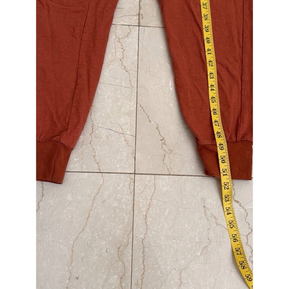 Womens‎ Loose Fit Baggy Jumpsuit  Long Sleeve Rust Size M Loungy Comfy - Picture 10 of 15